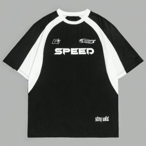 Anime Side Profile Graphic Tee - "Simple Life" Japanese Text T-Shirt